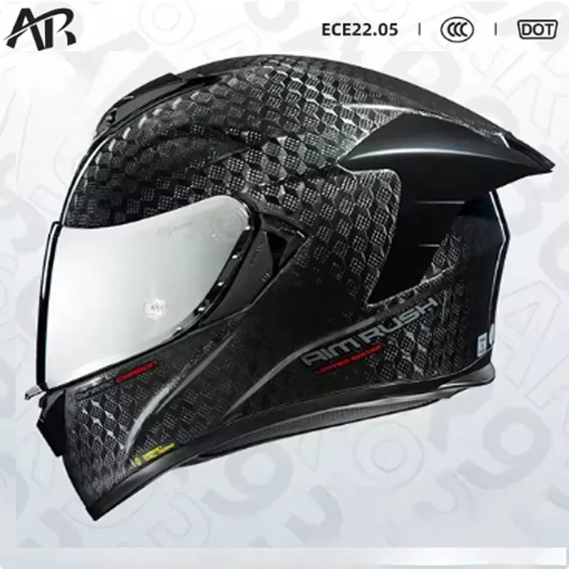 Carbon Fiber Lightweight Motorcycle Helmet - Ar 12k fibra de carbono capacete