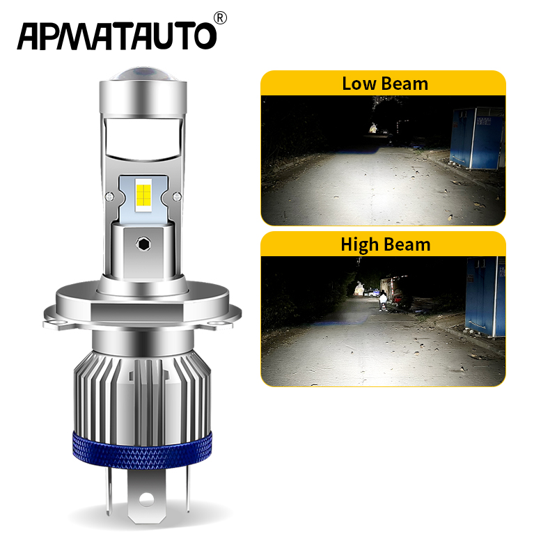 Universal Motorcycle Led Headlight Projector - H4 hs1 led lâmpadas de farol
