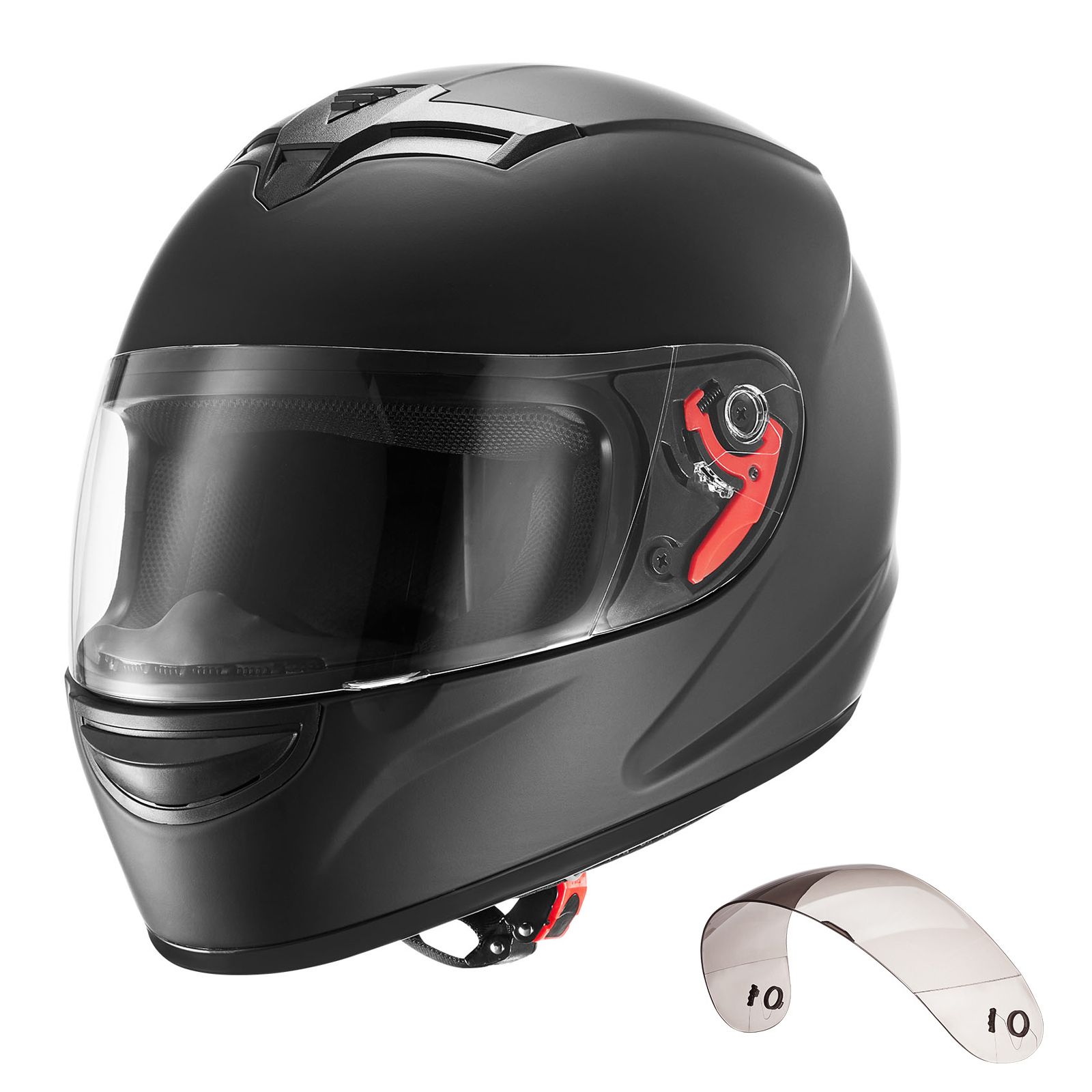 Dual Visor Motorcycle Racing Helmet - Capacete de Motocicleta, Integral, Capacete de
