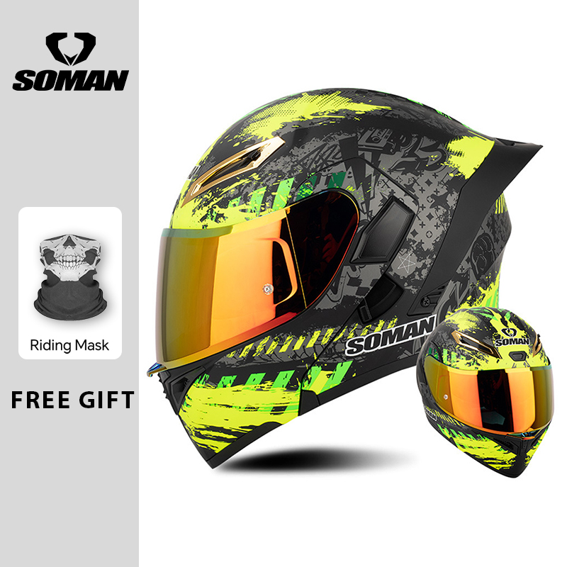 Modular Flip Up Motorcycle Helmet Dot Approved - Capacete de motocicleta masculino aprovado pelo