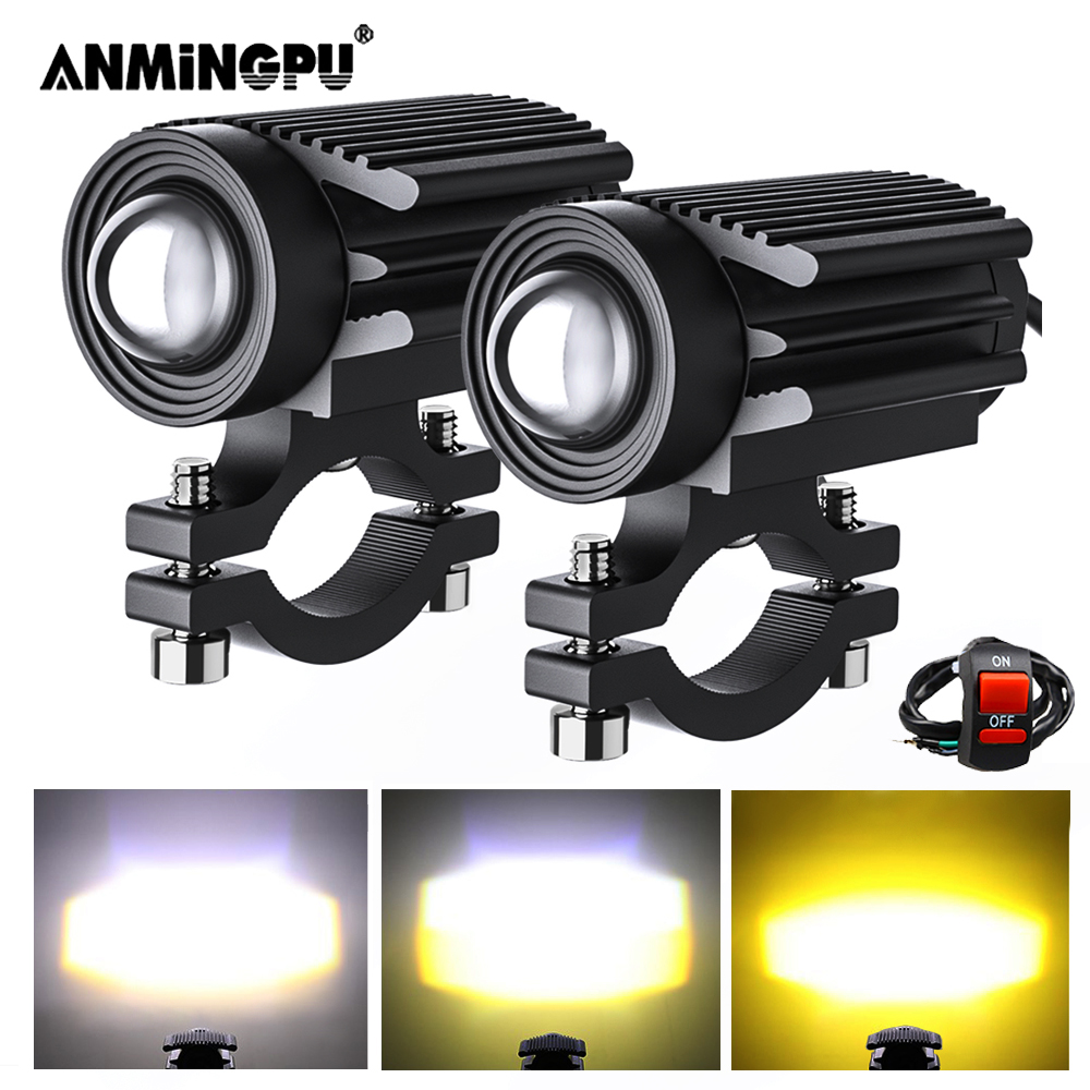 Universal Motorcycle Led Headlight Projector - Motocicleta LED Light acessórios motocicleta Fog
