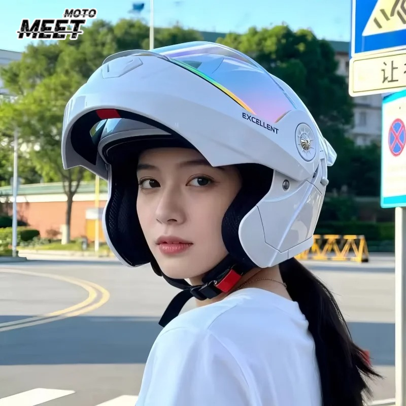 Motorcycle Helmet Inner Sun Visor Lens - Capacete Modular para Motocicleta para Todas