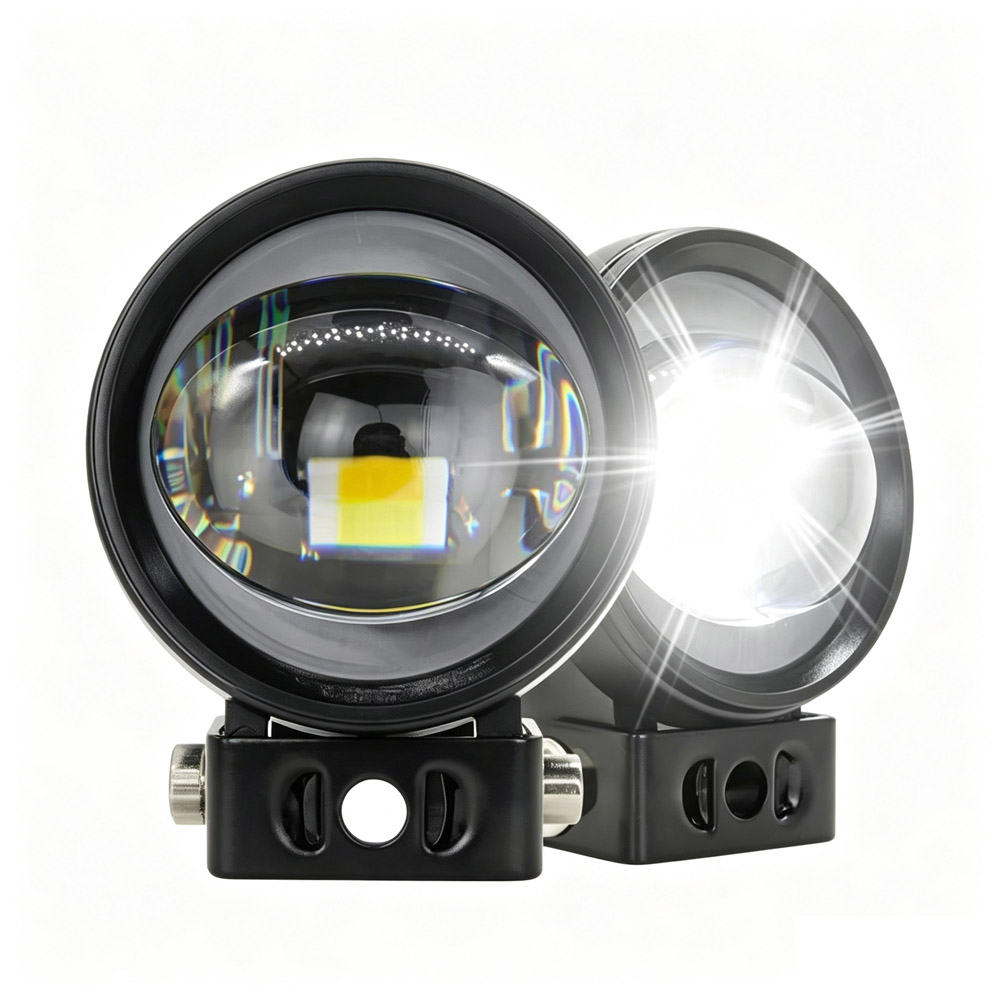 Universal Motorcycle Led Headlight Projector - Projetores LED para motocicletas, faróis auxiliares