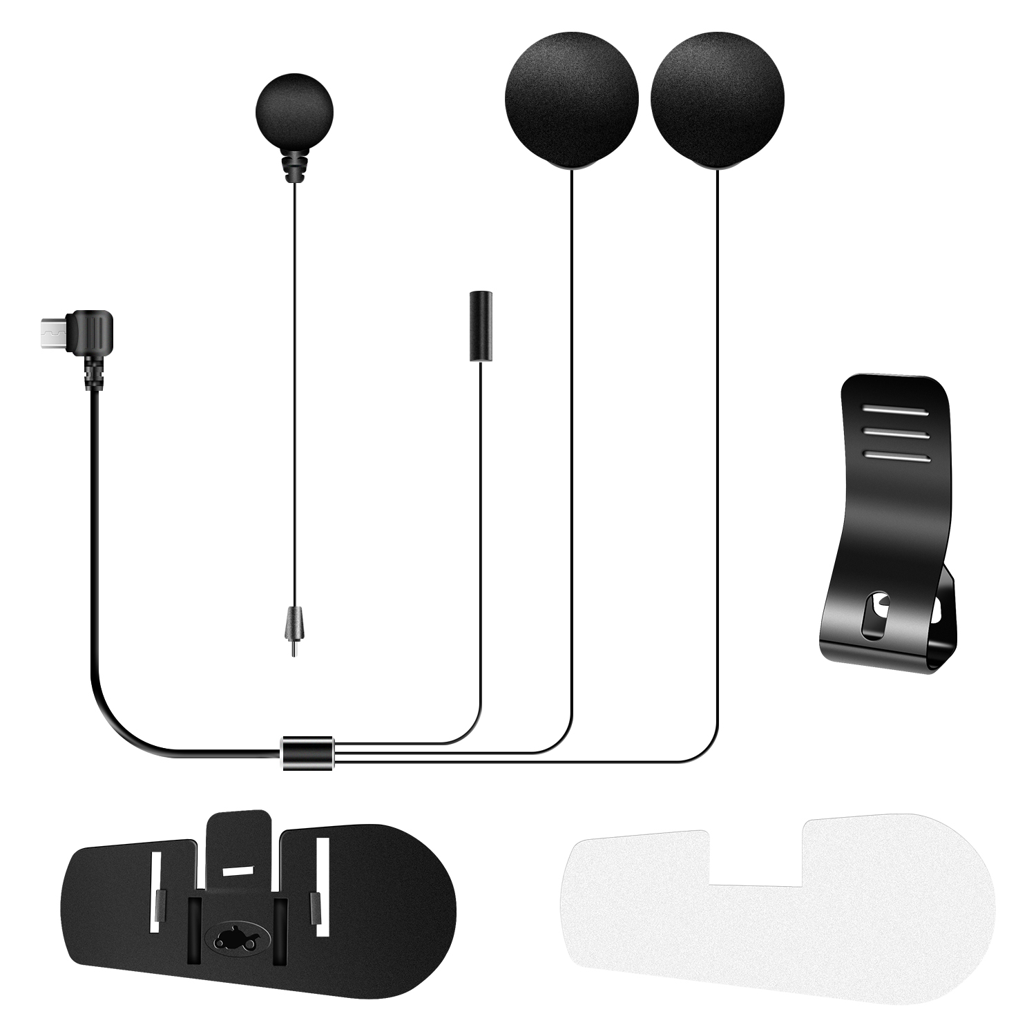 Universal Motorcycle Helmet Intercom Headset - Microfone e Fone de Ouvido Fodsports