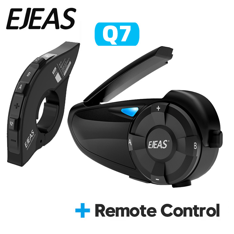 Universal Motorcycle Helmet Intercom Headset - Ejeas q7 capacete da motocicleta fone