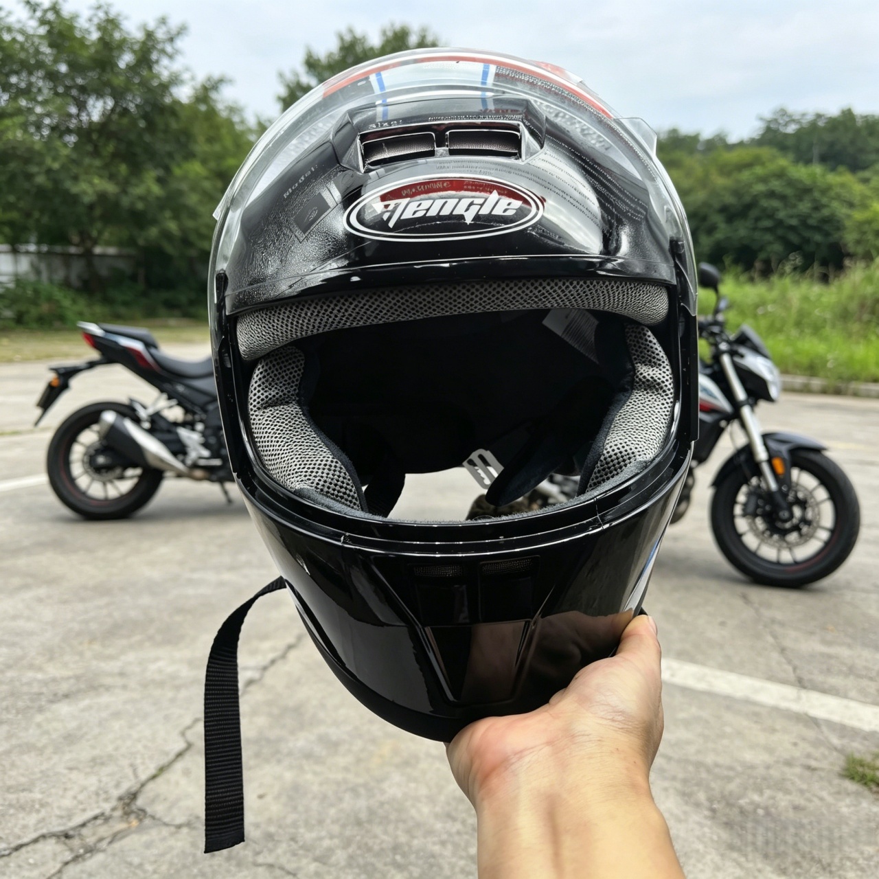 Dual Visor Motorcycle Racing Helmet - Capacete de Moto Integral com Viseira
