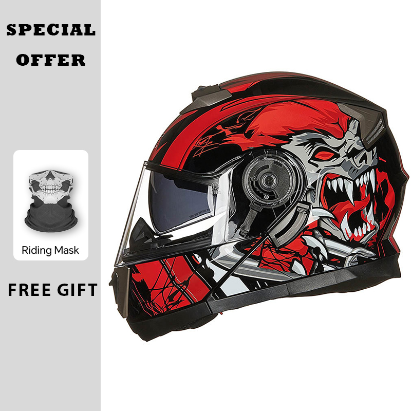 Modular Flip Up Motorcycle Helmet Dot Approved - Capacetes de motocicleta modular flip up