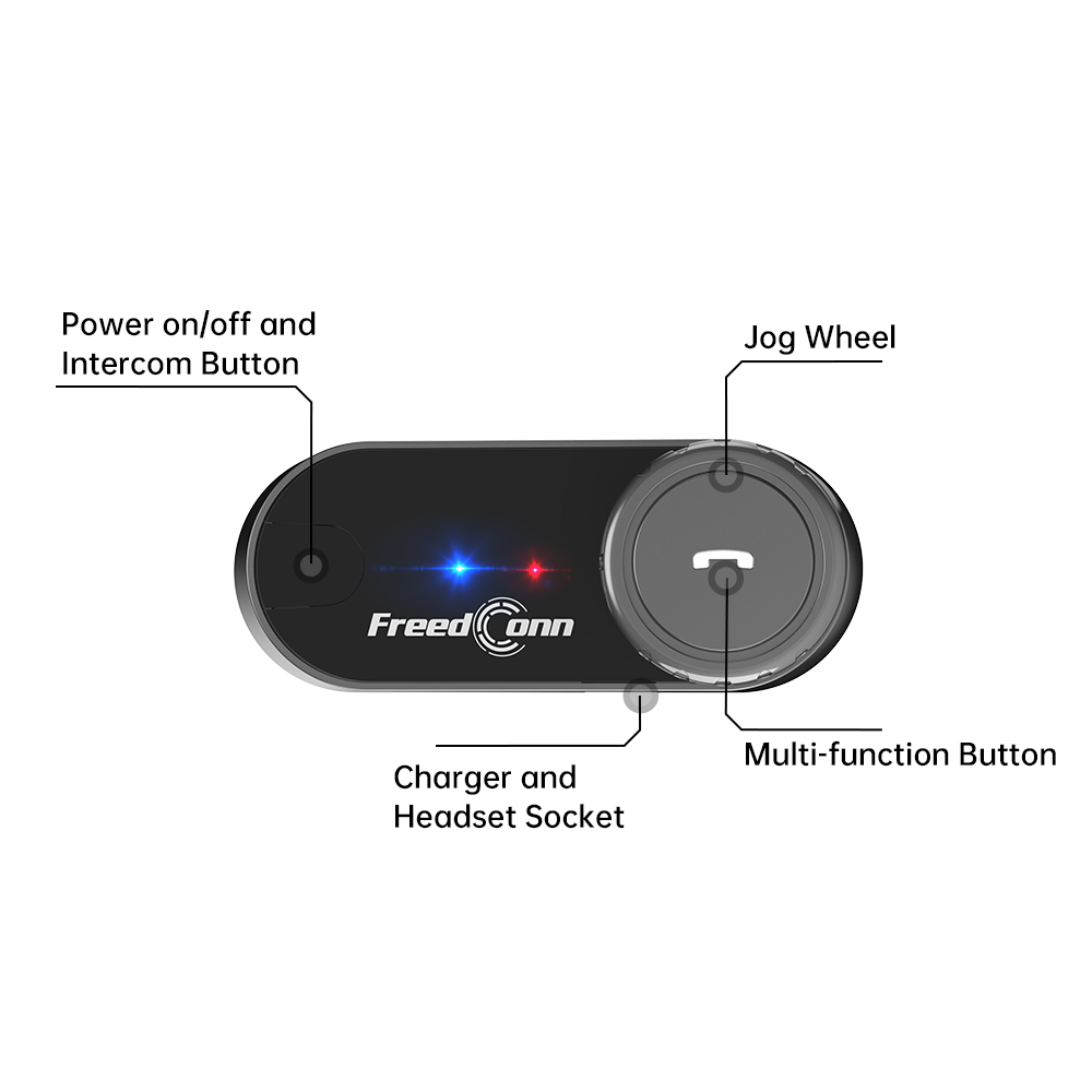 Motorcycle Helmets - Fone de Ouvido Bluetooth FreedConn T-COM