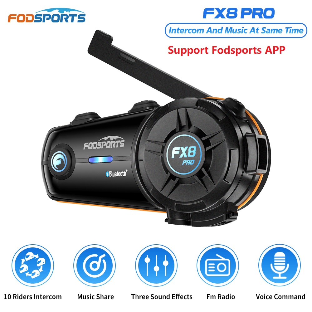 Universal Motorcycle Helmet Intercom Headset - Intercomunicador Bluetooth para Capacete de Motocicleta