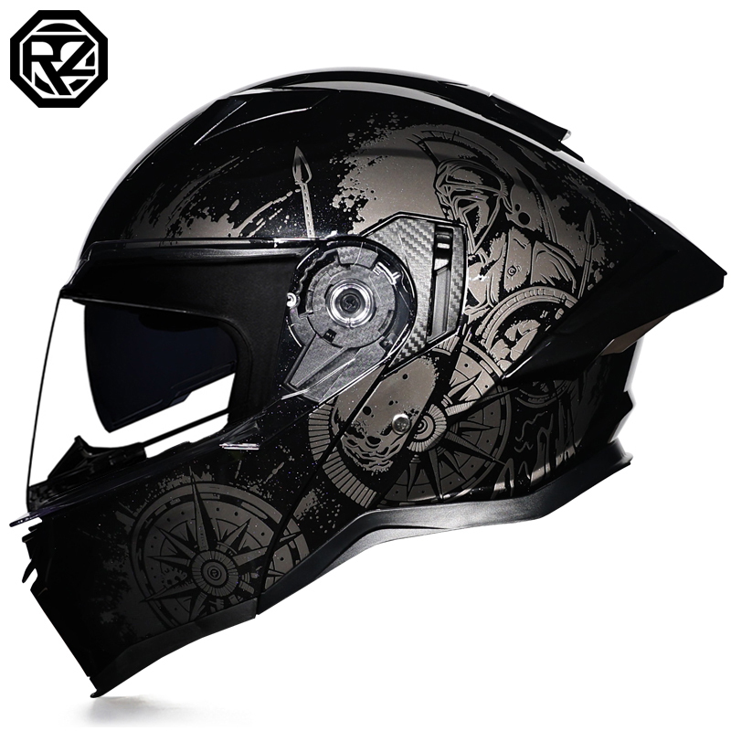 Modular Flip Up Motorcycle Helmet Dot Approved - Capacete Modular Rebatível ORZ-997 para Motocicleta