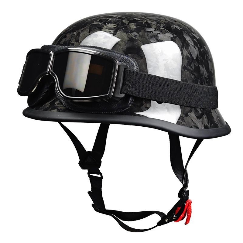 Carbon Fiber Lightweight Motorcycle Helmet - Meio capacete de fibra de carbono