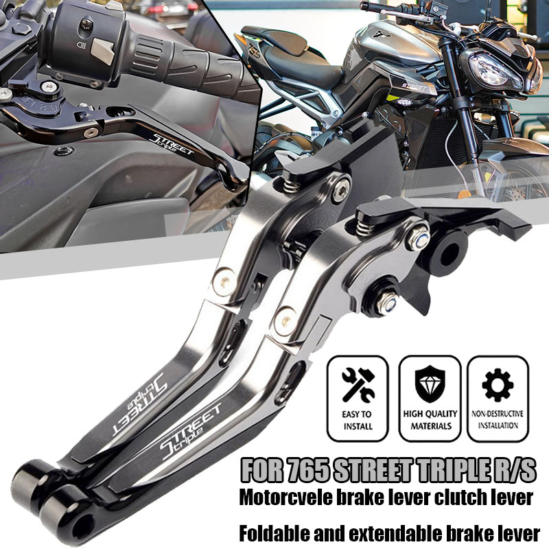 Cnc Aluminum Adjustable Brake Clutch Levers - Para 765 Street Triple R/S (NÃO
