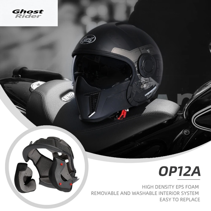 Quick Release Buckle Motorcycle Helmet - Capacete Modular OP12A para Motocicleta, Capacete
