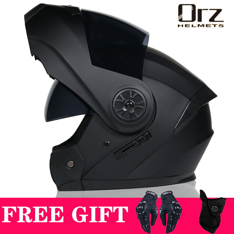 Dual Visor Motorcycle Racing Helmet - Mais recente DOT aprovado segurança modular