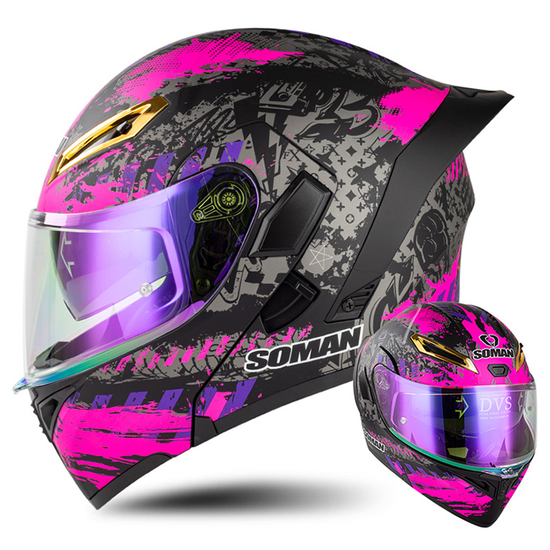 Modular Flip Up Motorcycle Helmet Dot Approved - Capacete de motocicleta DOT aprovado para