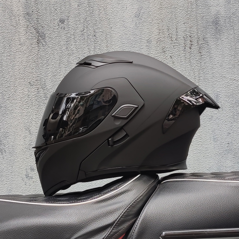 Modular Flip Up Motorcycle Helmet Dot Approved - Capacetes de motocicleta ORZ com viseiras