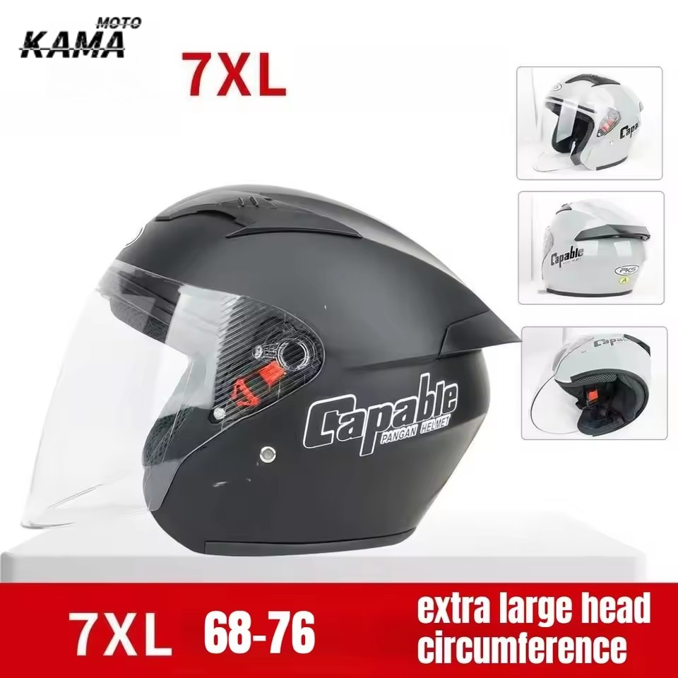 Dual Visor Motorcycle Racing Helmet - Capacete de Motocicleta Grande Masculino Extra
