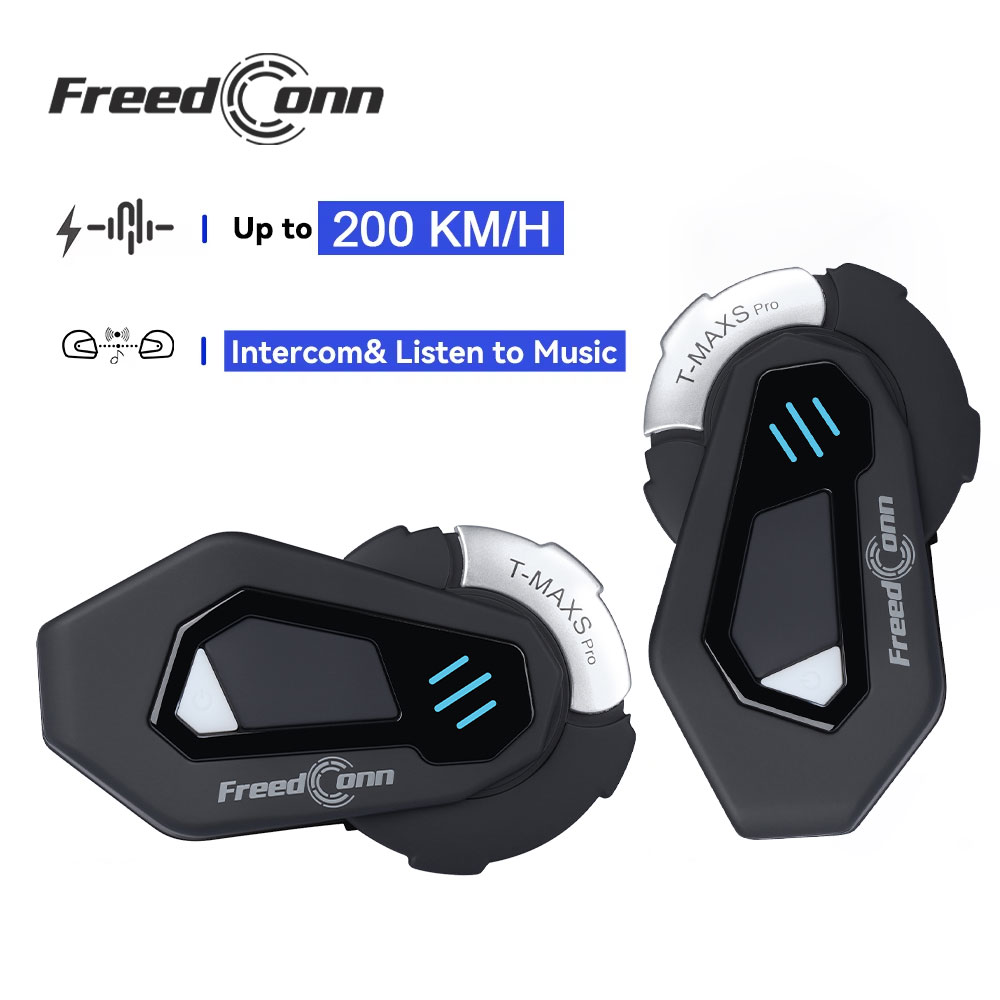 Universal Motorcycle Helmet Intercom Headset - Intercomunicador Bluetooth para Motocicleta FreedConn T