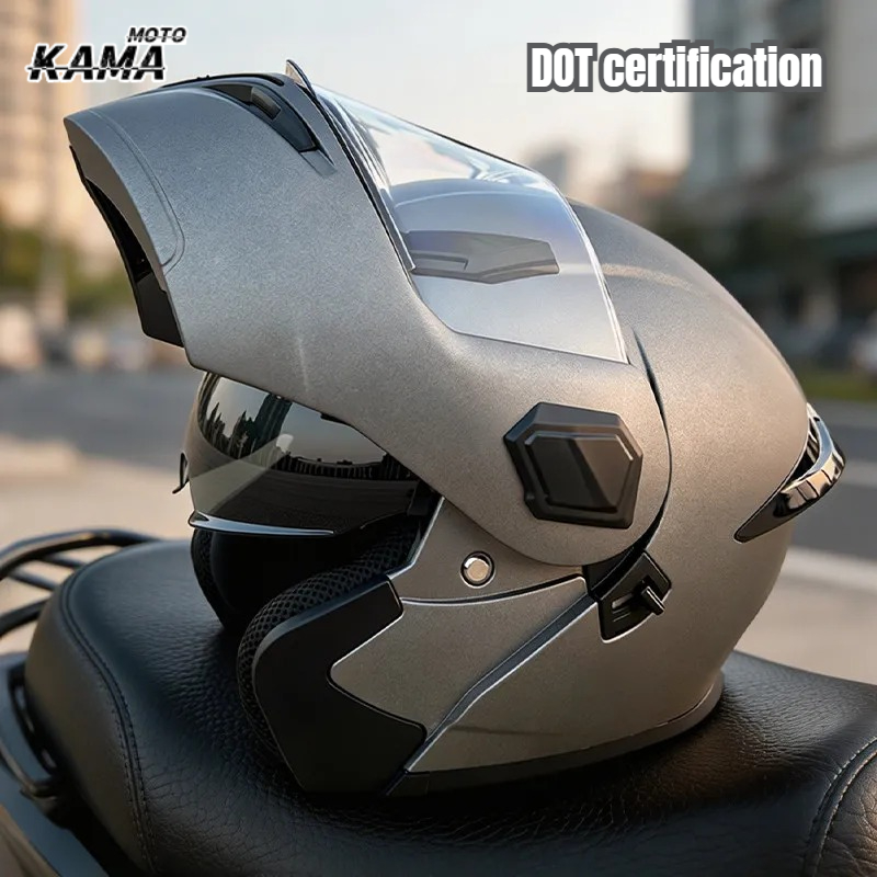 Modular Flip Up Motorcycle Helmet Dot Approved - Capacete Modular Rebatível para Motocicleta, Aprovado