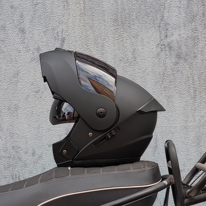 Dual Visor Motorcycle Racing Helmet - ORZ Mais recente DOT aprovado segurança