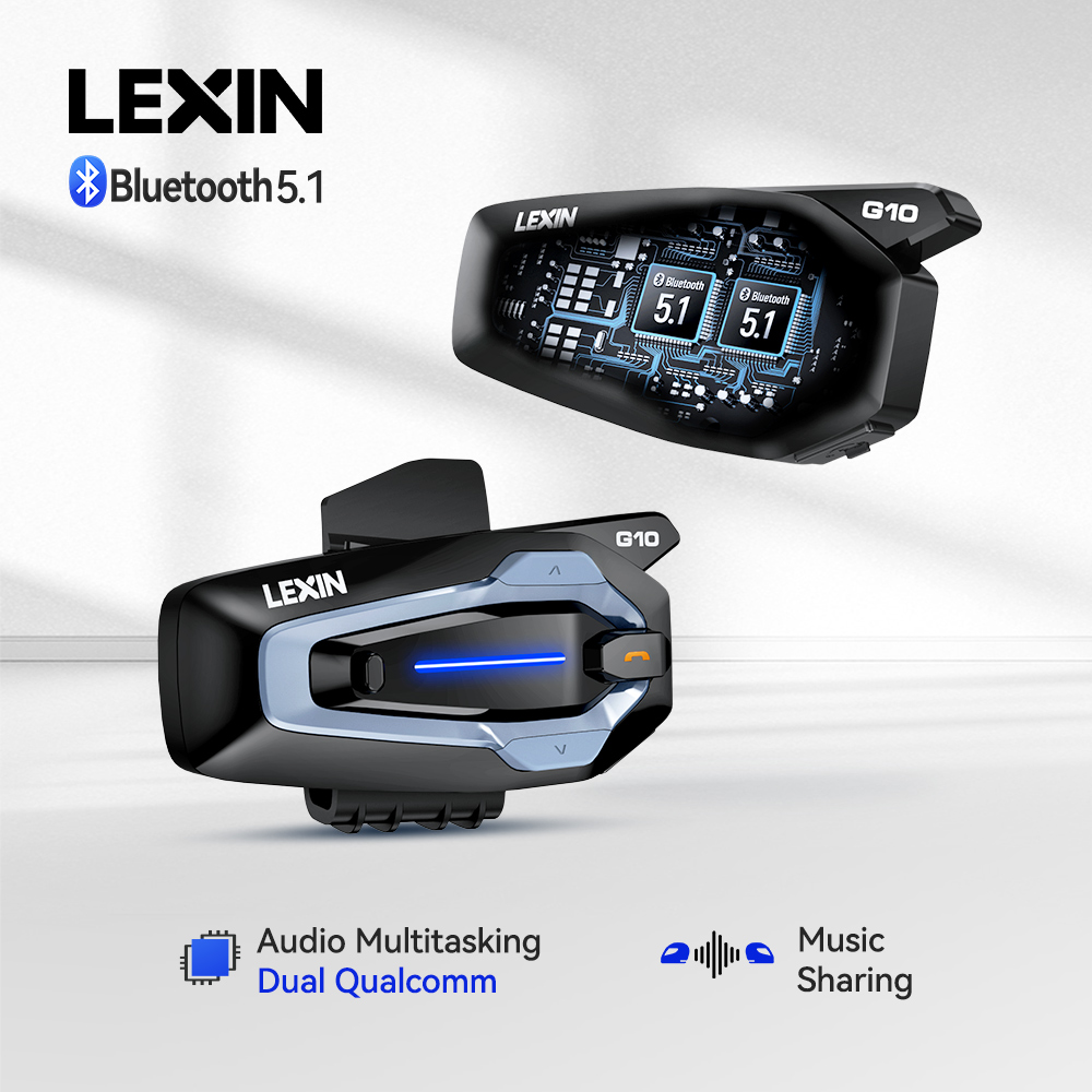 Universal Motorcycle Helmet Intercom Headset - NEW-LEXIN G10 Intercomunicador para Capacete de