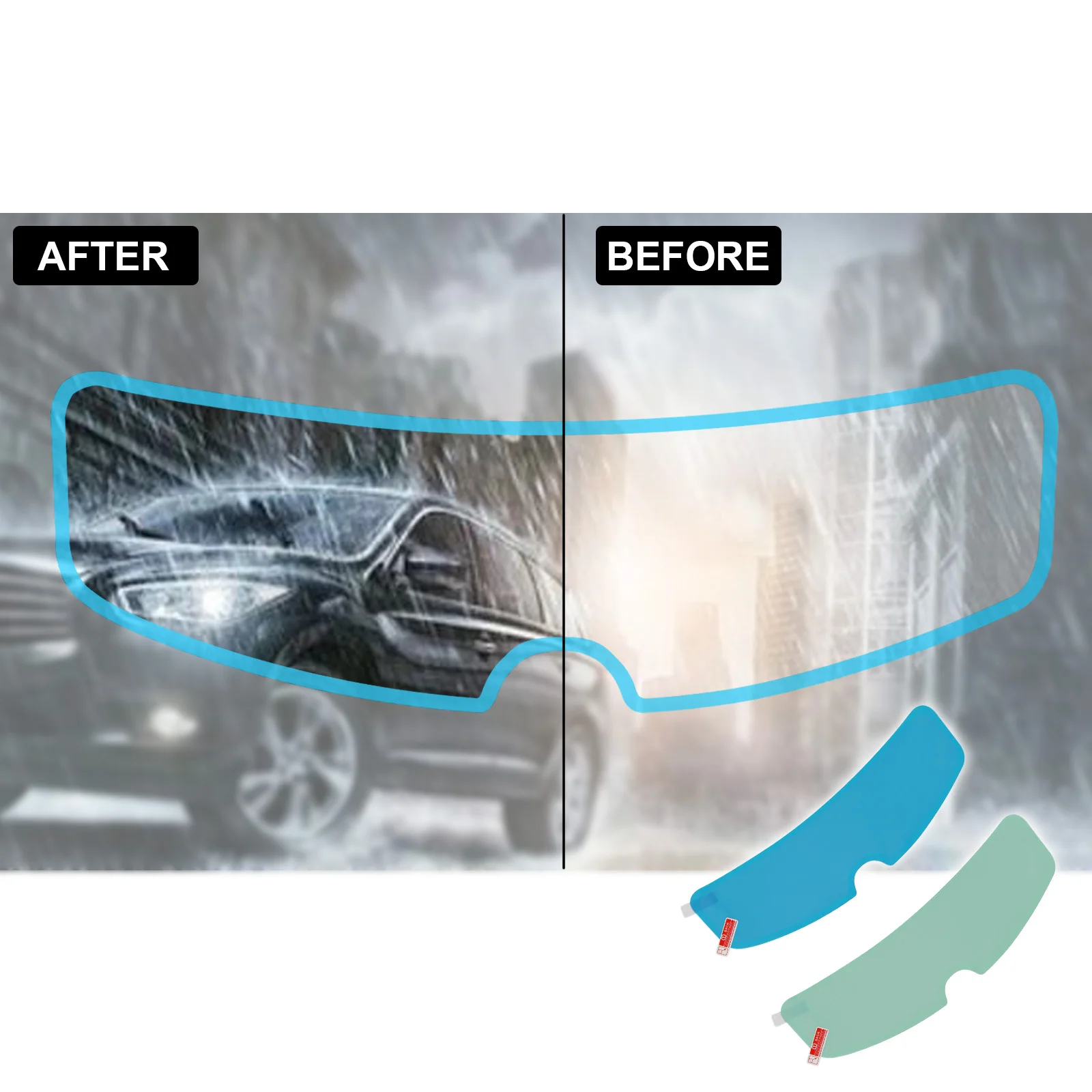 Motorcycle Helmets - Película transparente anti-neblina para capacete de