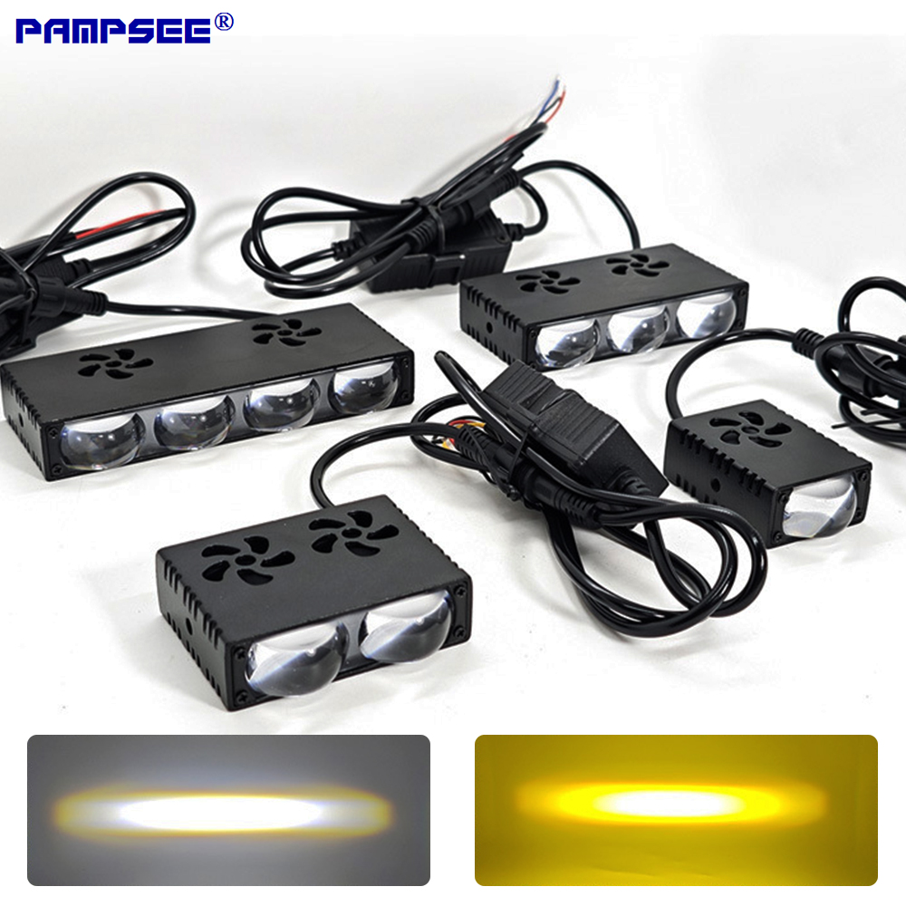 Universal Motorcycle Led Headlight Projector - Grade de carro led farol luz