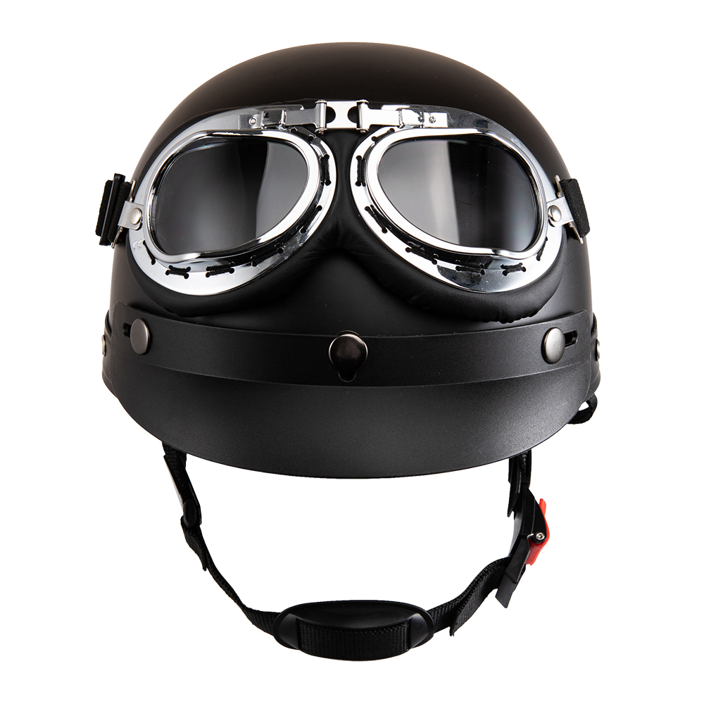 Vintage Open Face Retro Helmet - Capacete de motocicleta rosto aberto retro