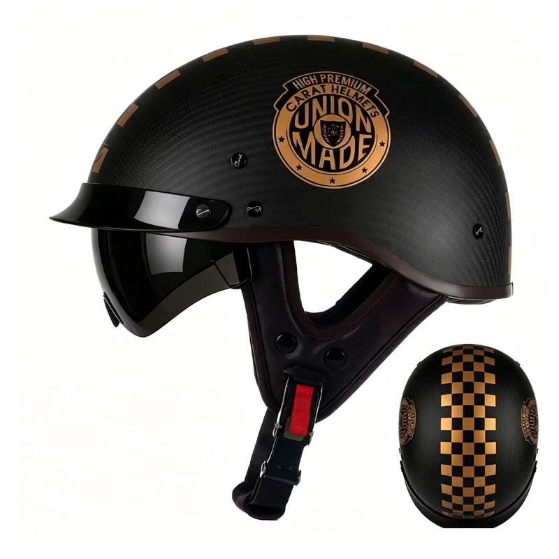 Carbon Fiber Lightweight Motorcycle Helmet - Capacete de fibra de carbono para