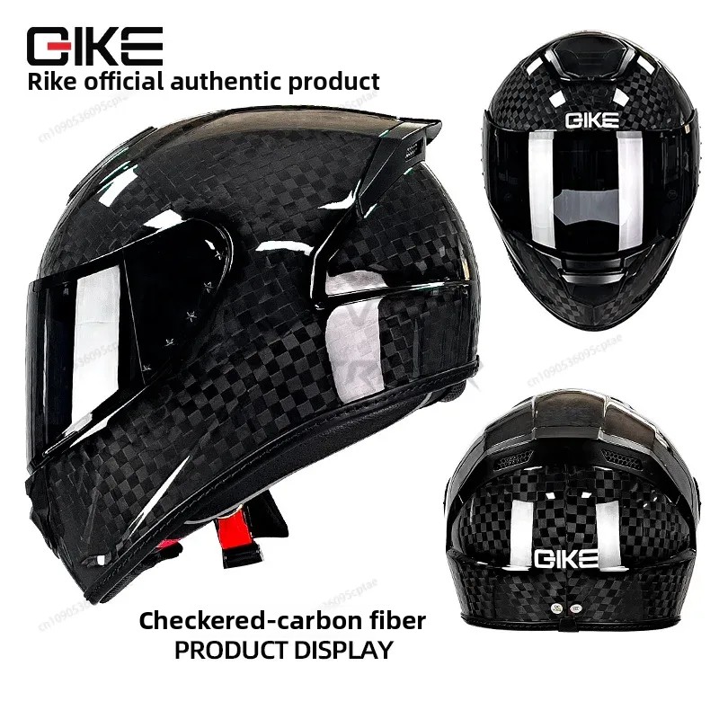 Carbon Fiber Lightweight Motorcycle Helmet - Qike capacete de motocicleta de fibra