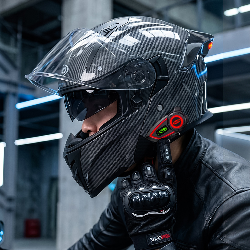 Modular Flip Up Motorcycle Helmet Dot Approved - Capacetes de Motocicleta em Material ABS
