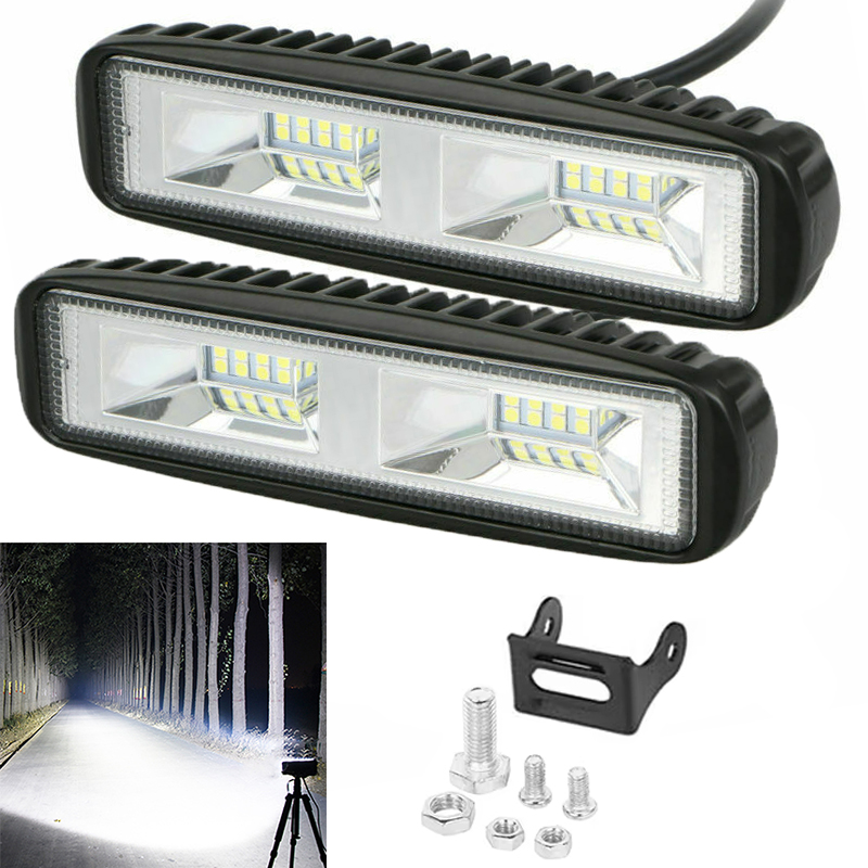 Universal Motorcycle Led Headlight Projector - Lanterna de Trabalho LED 48W para